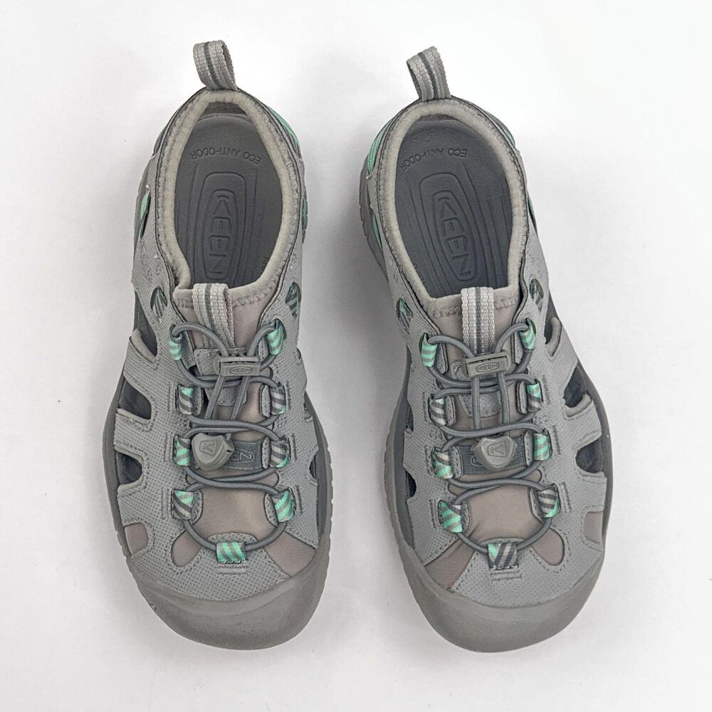 KEEN SOLR Sandals Womens 6.5 Gray Ocean Fisherman Water Hiking Shoes Closed Toe - Picture 9 of 12